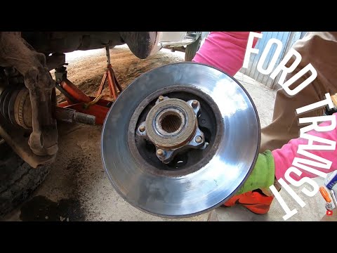 Ford Transit brake disc discs change Front wheel bearing,Bremsscheibenlager getauscht,piduriketta