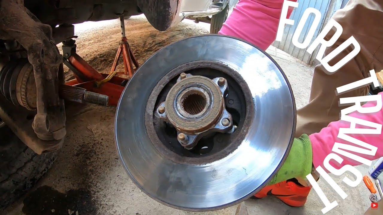 Ford Transit brake disc discs change Front wheel bearing
