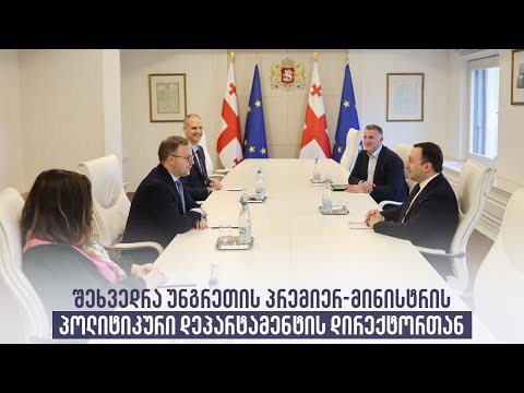 შეხვედრა უნგრეთის პრემიერ-მინისტრის პოლიტიკური დეპარტამენტის დირექტორთან