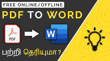 Convert PDF to Word in Tamil