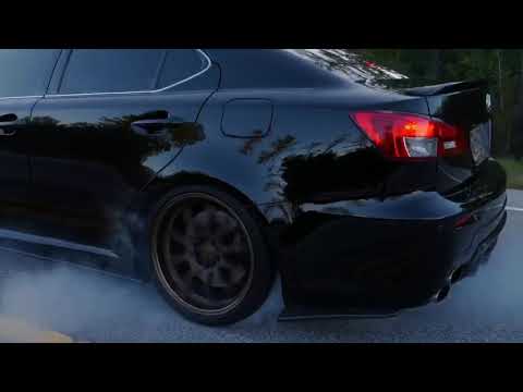 Lexus ISF burnout rev limiter