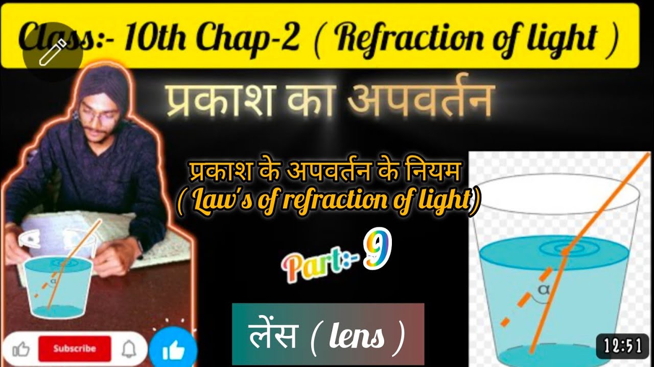 Class 10th Physics || Chapter:- 2 लेंस ( lens ) ||part_9 - YouTube