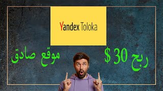 شرح Toloka Yandex للربح من الانترنت بدون رأس مال للمبتدئين عبر تطبيق toloka | مع اثبات السحب |