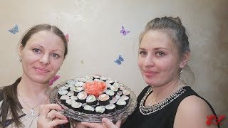 🥡Готовим роллы 🍣🥢🍱 с сестрой!!!!💕