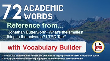 72 Academic Words Ref from "Jonathan Butterworth: What