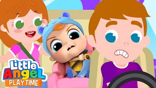 No No I Don't Want To Wear The Seatbelt | Safety Song | Little Angel Kids Songs