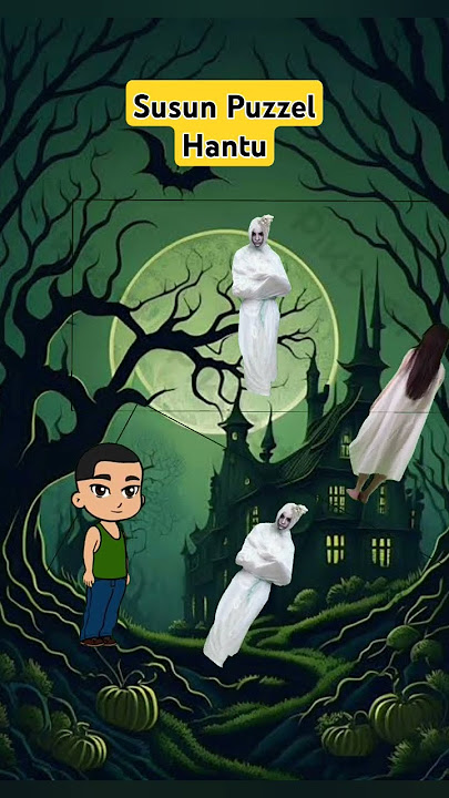 Susun Puzzel Hantu #animasi #kartun #kartunlucu #shorts #shortsvideo