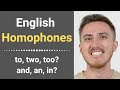 English Homophones - To, Two, Too?