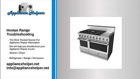 Hestan Range Troubleshooting