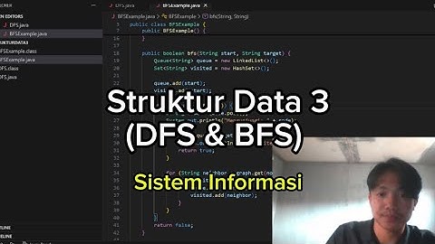 Tugas Praktik 3 Struktur Data | Implementasi DFS dan BFS pada Graf 8 Node Menggunakan Java