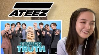 Reaction to ATEEZ Spill Their Secrets In 'The Tower Of Truth' | PopBuzz Meets