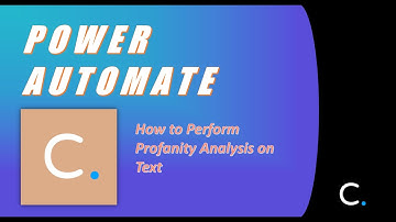 How to Perform Profanity (NLP) Analysis on Text in Power Automate