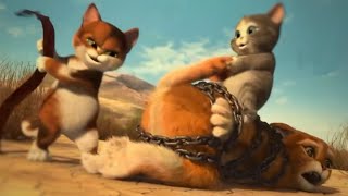 Puss In Boots - The Three Diablos: Puss Getting Spanked