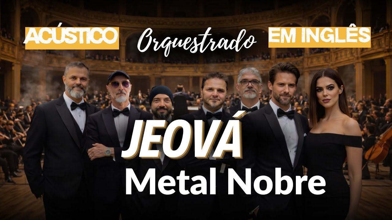 JEOVÁ VERSÃO ACÚSTICA COM ORQUESTRA SINFÔNICA EM INGLÊS METAL NOBRE (Cover IA) | Rock Gospel IA
