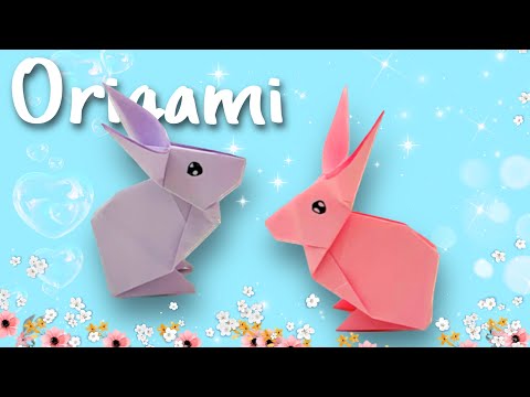 Origami 👉 Kağıttan Tavşan Yapımı 🌸  504