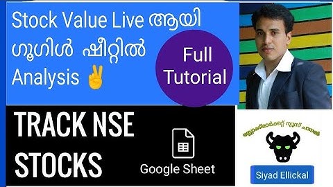 How to Track NSE Stock on Google Sheet? ( Real Time Stock Price )
