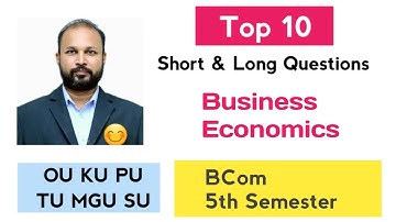 TOP 10 Bedrijfseconomie Korte & Lange Belangrijke Vragen 2025-26 Bcom 5e V Sem Imp Gunshot OU KU