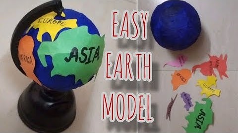 How to make a Globe using BALL / Earth model making/ DIY /GLOBE at home