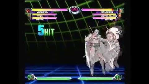 MvC2 - Magneto Air to Ground Compilation