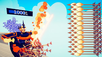 BURN EVERY UNIT by FIRE ARCHER GOD with DAMAGE INDICATOR - Totally Accurate Battle Simulator | TABS