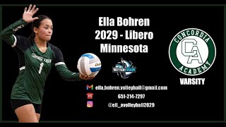 HS Highlights 1 of 3 - Ella Bohren - 2029 - Libero/OH - Concordia Academy - #1 - 9th grade