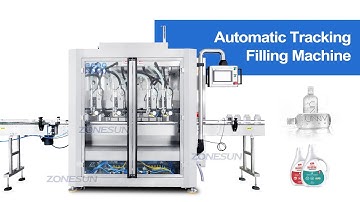 How To Use ZS-VTPF4 Automatic Servo 4 Heads Piston Pump Facial Cream Lotion Tracking Filling Machine