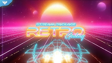 StreamSpell | Retro Galaxy Stream Package │ Twitch Overlays for OBS Studio, Streamlabs