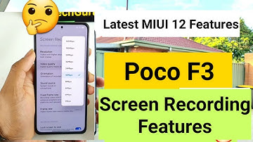 Poco F3 screen recording features indepth review