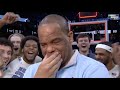 Emotional Hubert Davis, moments after UNC's Elite Eight win