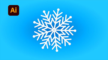 HOW TO CREATE A SNOWFLAKE IN ADOBE ILLUSTRATOR (THE EASIEST METHOD) | Adobe Illustartor 2022