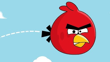 Angry birds drawing in MS Paint