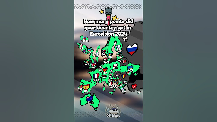How many points country get in the Eurovision 2024 #europe  #sub  #mapping #history #memes #viral