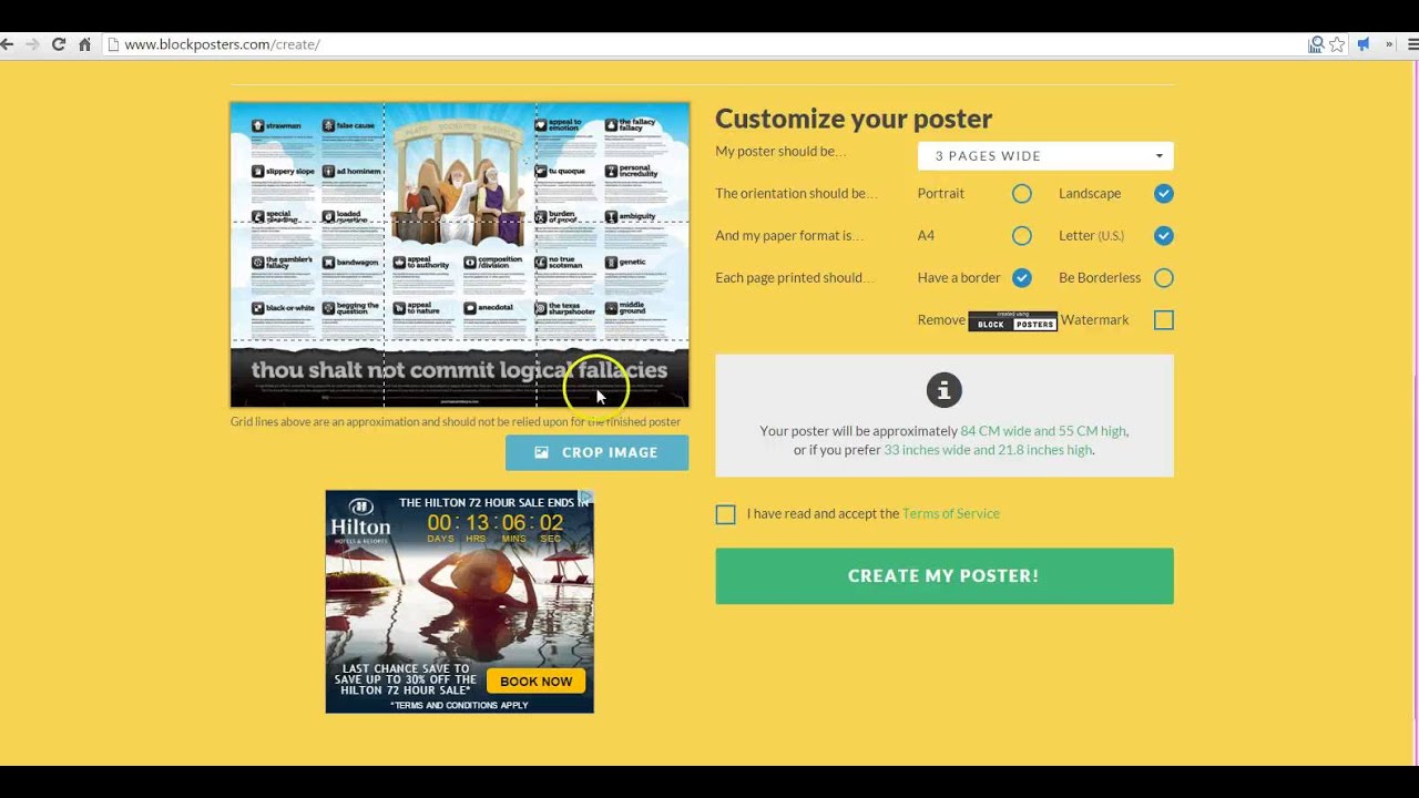 How To Print A Poster With A Standard Printer YouTube How To Print A Poster With A Standard Printer YouTube