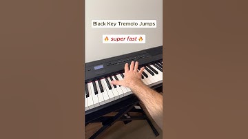 Black Key Tremolo Jumps On Piano #piano #pianist #pianolesson #pianotutorial #learnpiano