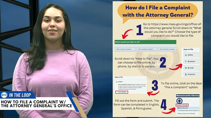 How to File a complaint with The Attorney General's Office - English