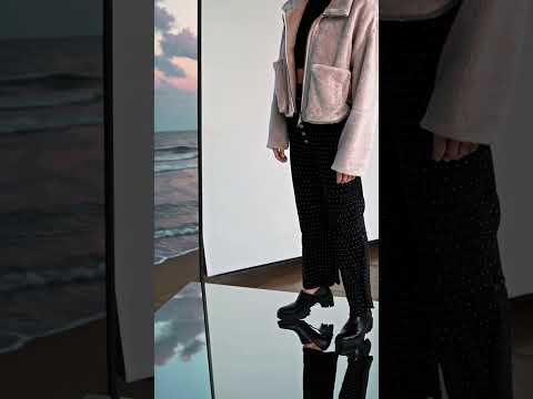 Lebeni Shearling Jacket Pink Fashion Photography Music Style