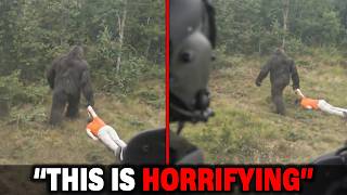 Footage From Helicopter Shows Bigfoot Dragging a Human Body — What Happened Next Nobody Expected!