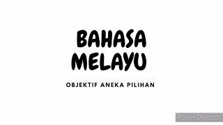 Bahasa Melayu: Latihan Tatabahasa
