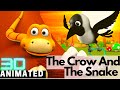 Crow And  Snake Story  | 3D Animated Story In English For Kids| Panchtantra Moral Stories