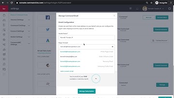 Setting up your Command Email in KW Command