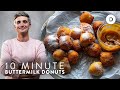 SUPER EASY 10 MINUTE DONUTS with SPICED Caramel! 🍩