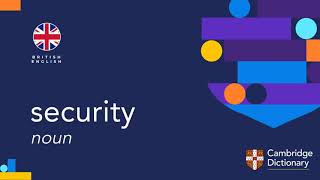 How to pronounce security | British English and American English pronunciation