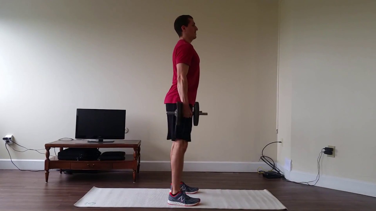 Dumbbell hip hugger with squat 