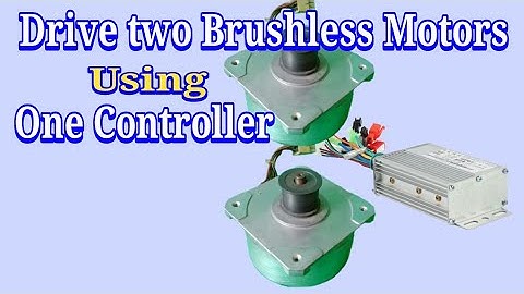 Drive two brushless motors using one controller.