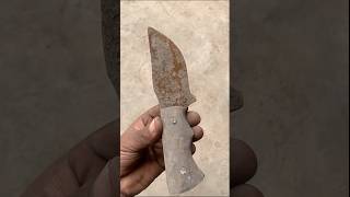 Extreme Rust Removal on Old Knife 🪓 | Satisfying Restoration #Shorts