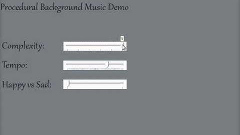 Procedural Music Demo