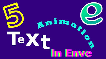 5 Text Animations In Enve | Freeware Camp | Enve 2d Tutorial | Motion Graphics