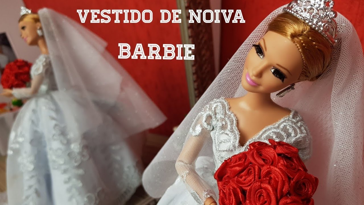 Vestido de noite clássico para bonecas Barbie, Vestidos de boneca
