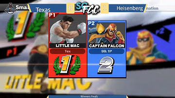 Sm4sh WF: Texas (Little Mac) vs. Heisenberg (Captain Falcon) - Pacific Showdown #18