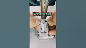 This is How You Solder a 10mm RGB Lamp strip #soldering #rgb #lamp #tutorial #howto